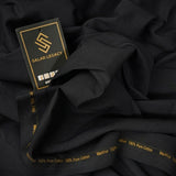 MARKHOR PREMIUM COTTON FABRIC – PURE BLACK