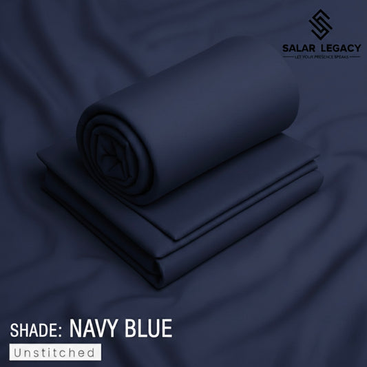 Salar Legacy Prime Wash & Wear Navy Blue