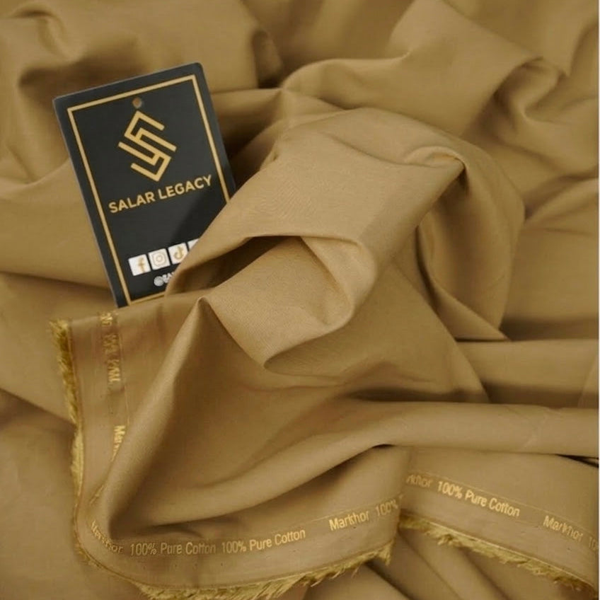 MARKHOR PREMIUM COTTON FABRIC – CARAMEL