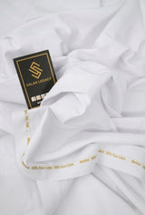 MARKHOR PREMIUM COTTON FABRIC – WHITE