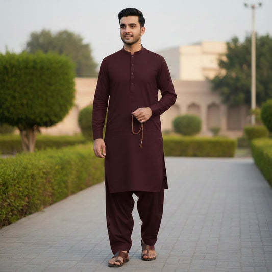 Royal Boski Wrinkle Free All Season Fabric Mehroon