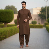 Royal Boski Wrinkle Free All Season Fabric Coffee Brown