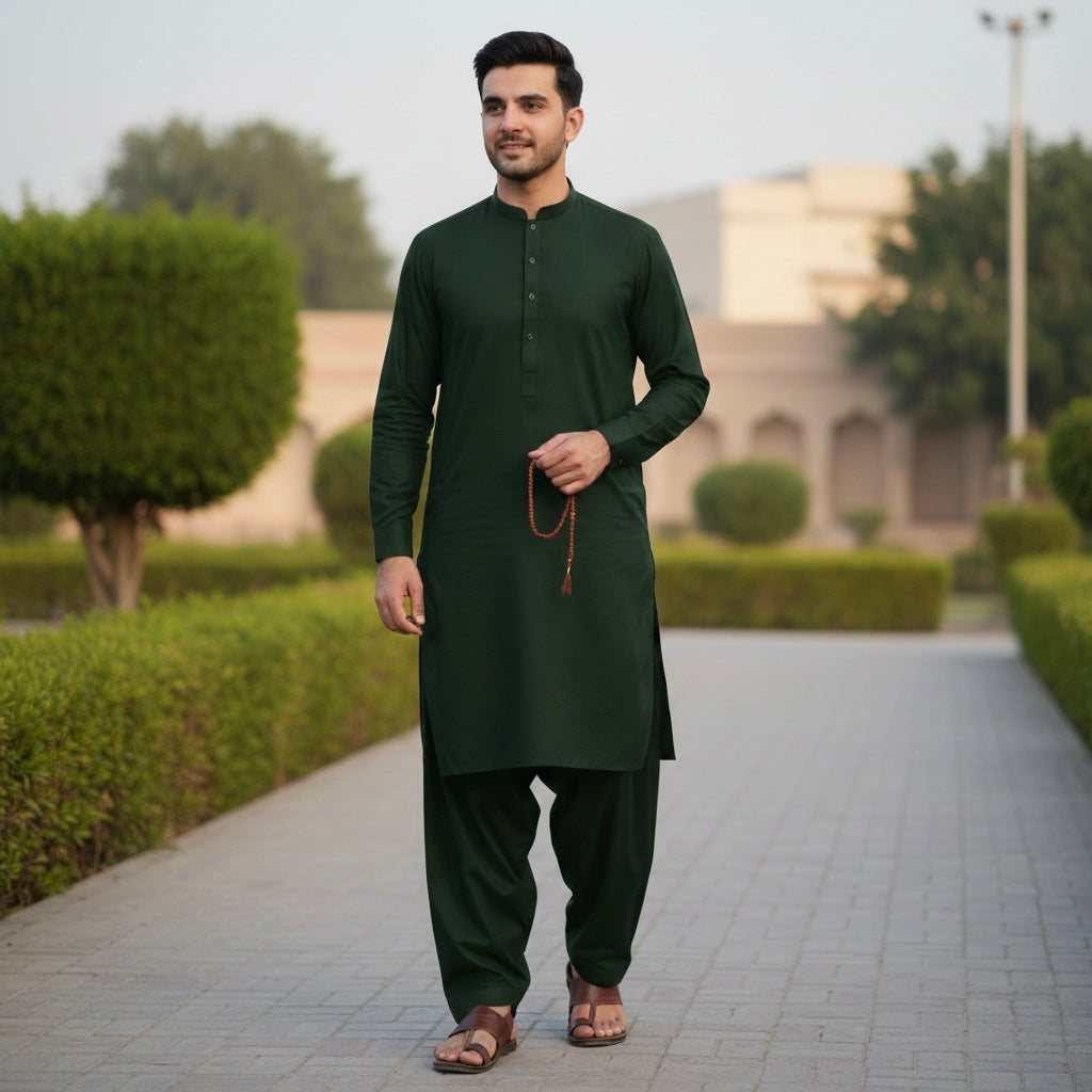 Royal Boski Wrinkle Free All Season Fabric Green