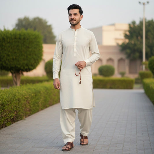 Royal Boski Wrinkle Free All Season Fabric OFF White